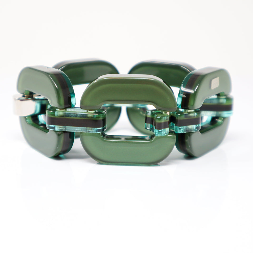 BIG Bracelet X.D. Design L Moor Green Metallic