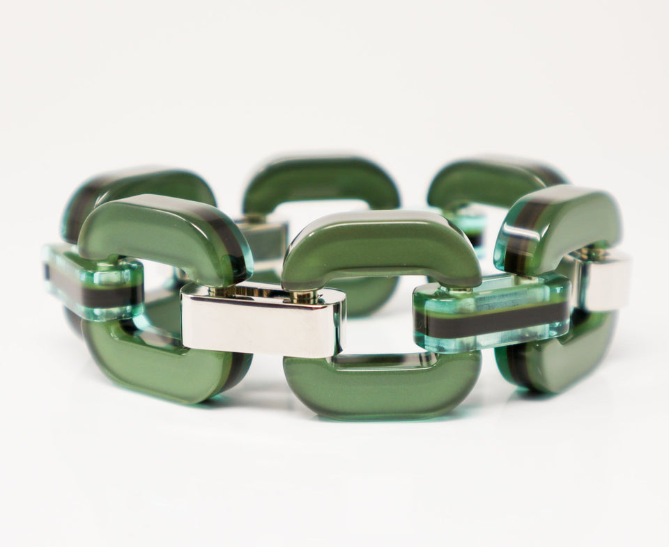 BIG Bracelet X.D. Design M Moor green mettalic