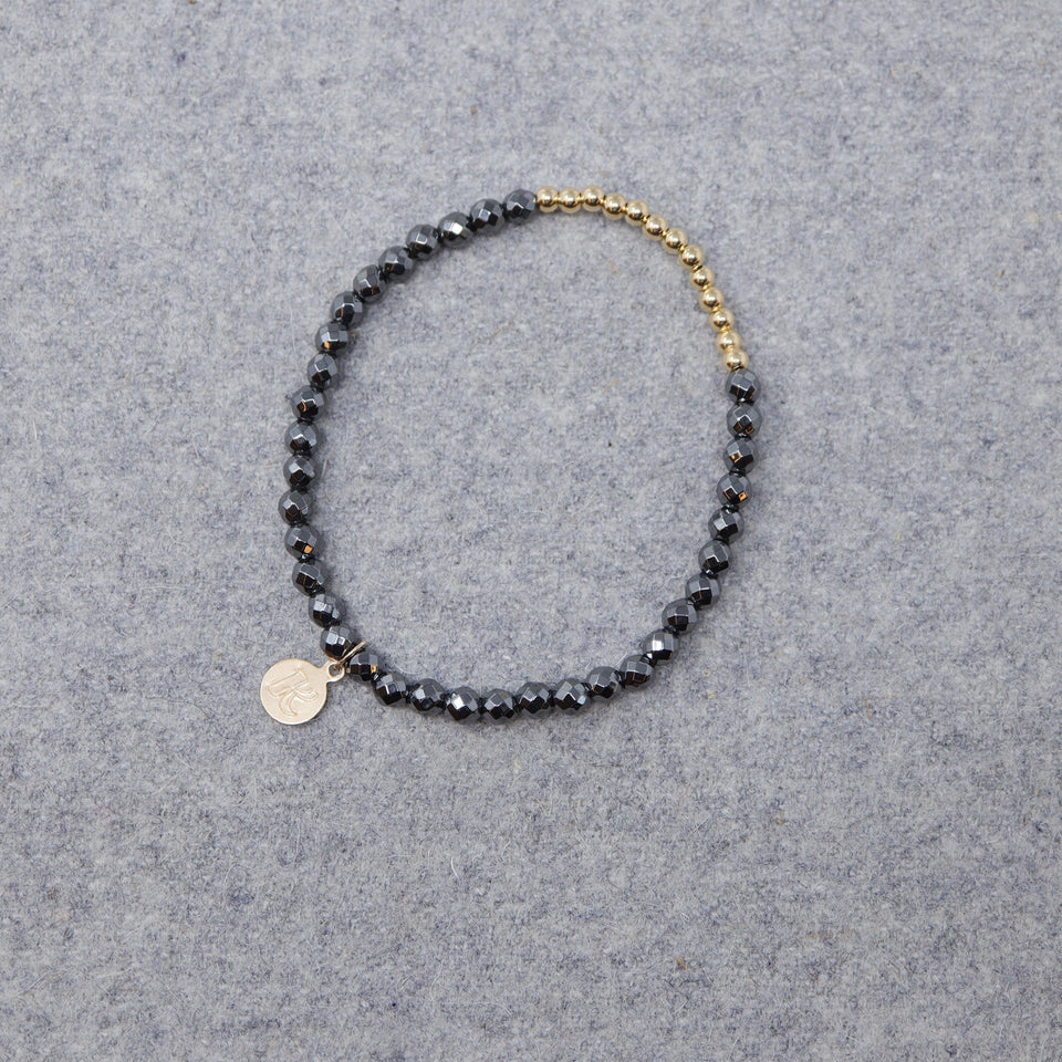 STEINBERG ARMBAND QUARTZ & GOLDFARBIGEN PERLEN