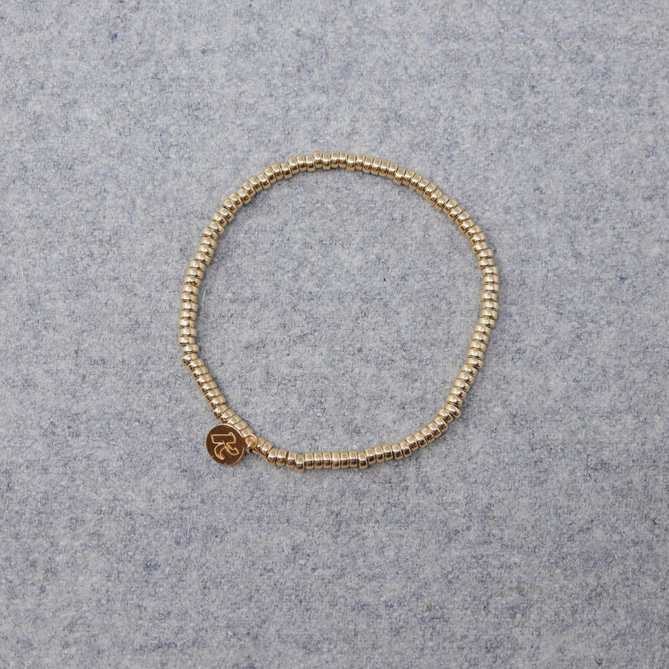 Armband vergoldete Perlen Wheel "Walde"