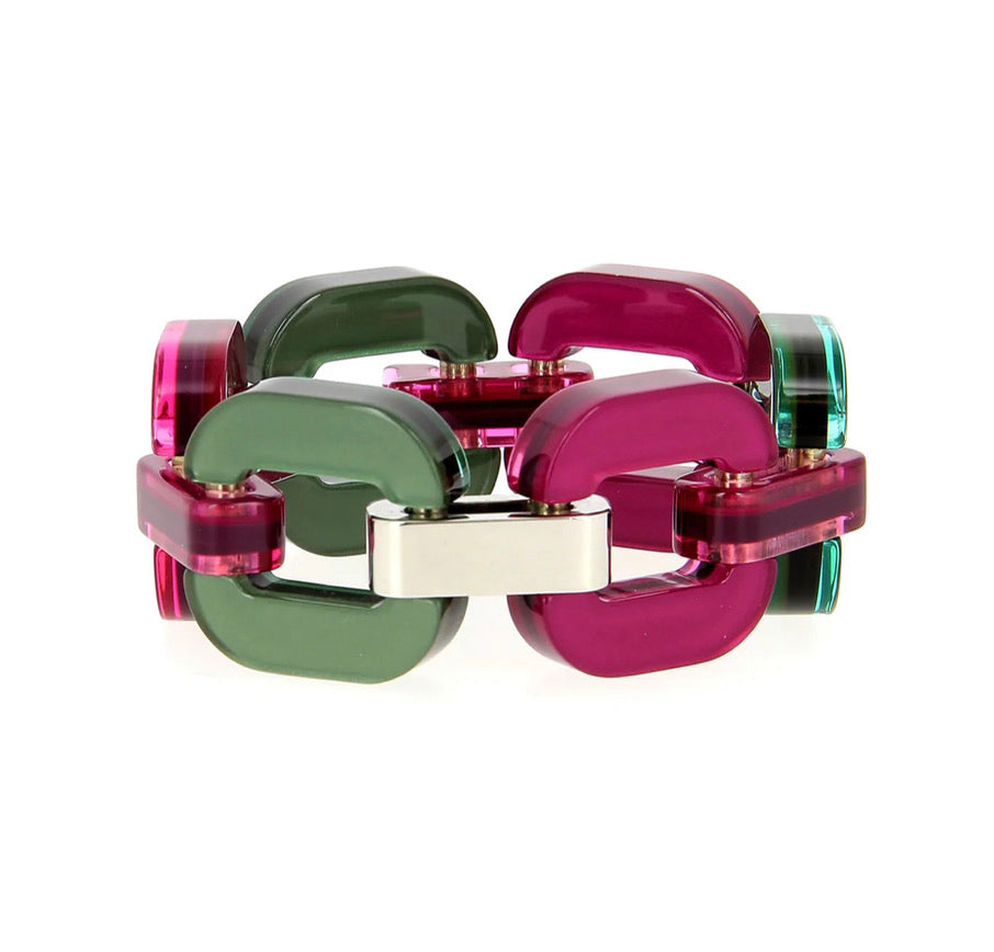BIG Bracelet X.D. Design S Fuchsia - Green