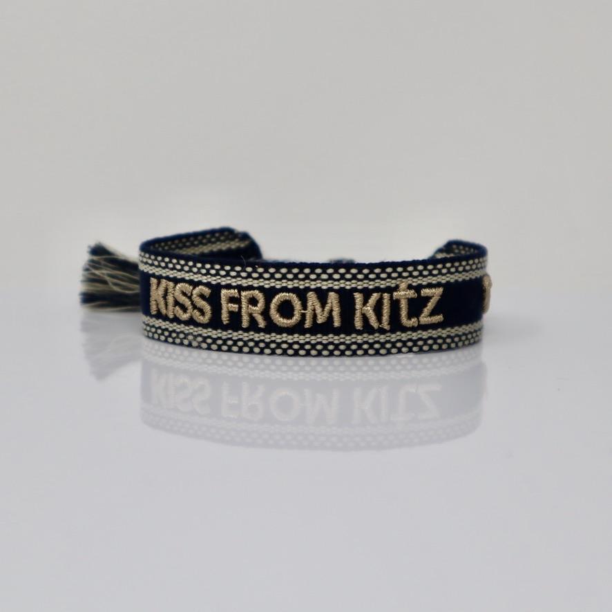 Stoff Armband - Woven KISS-from-KITZ-Bracelet